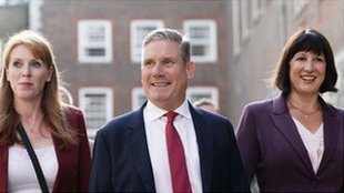 Angela Rayner, Sir Keir Starmer and Rachel Reeves