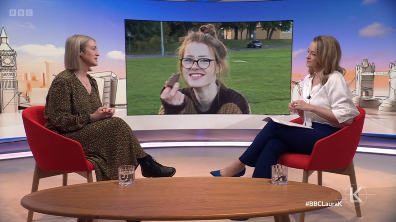 Esther Ghey, mother of Brianna Ghey, being interviewed on Sunday with Laura Kuenssberg.