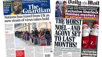 Composite image featuring i and Financial Times front pages
