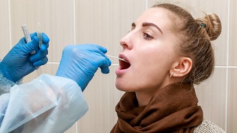 Generic image of patient taking a swab test