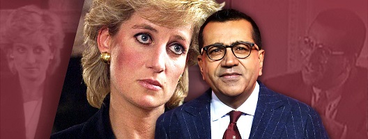 Graphic image showing Diana, Princess of Wales, and Martin Bashir