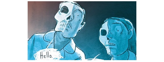 Page from Zara Slattery's graphic novel