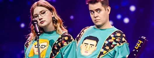 Members of Iceland's Eurovision Song Contest entrants Daði og Gagnamagnið