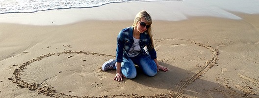 Irina on the beach