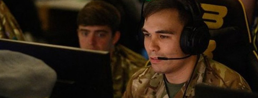 Army personnel at Insomnia Games Festival 