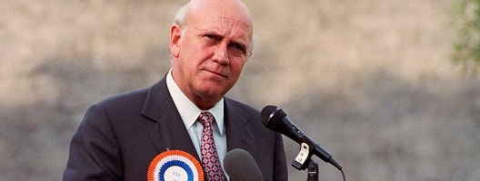 FW De Klerk, in 1992