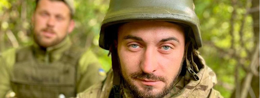 Ukrainian soldiers in the Donbas region