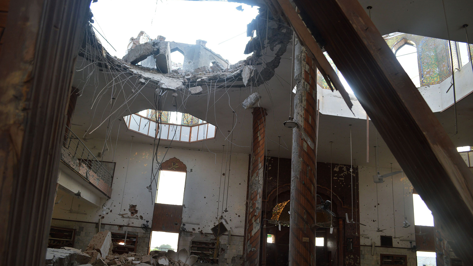 A view of the site of an Indian missile strike near Bahawalpur, 7 May 2025. India stated that it conducted military strikes on nine sites in Pakistan in retaliation for a deadly militant attack on tourists in Kashmir (Credit: Faisal Kareem/EPA-EFE/REX/Shutterstock) 