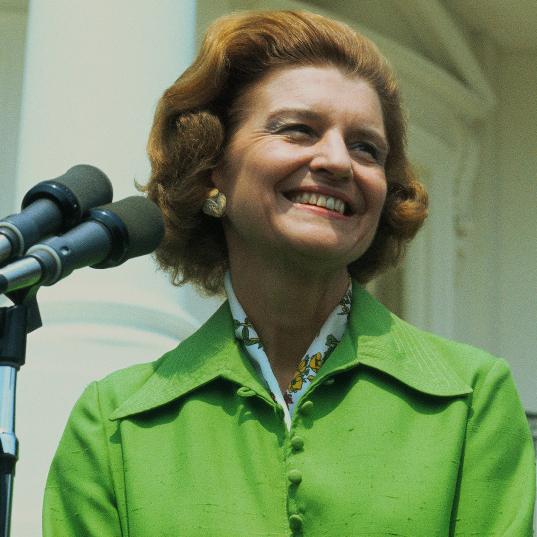 Betty Ford, pictured at the White House in 1974 (Credit: Bettmann/Getty Images)