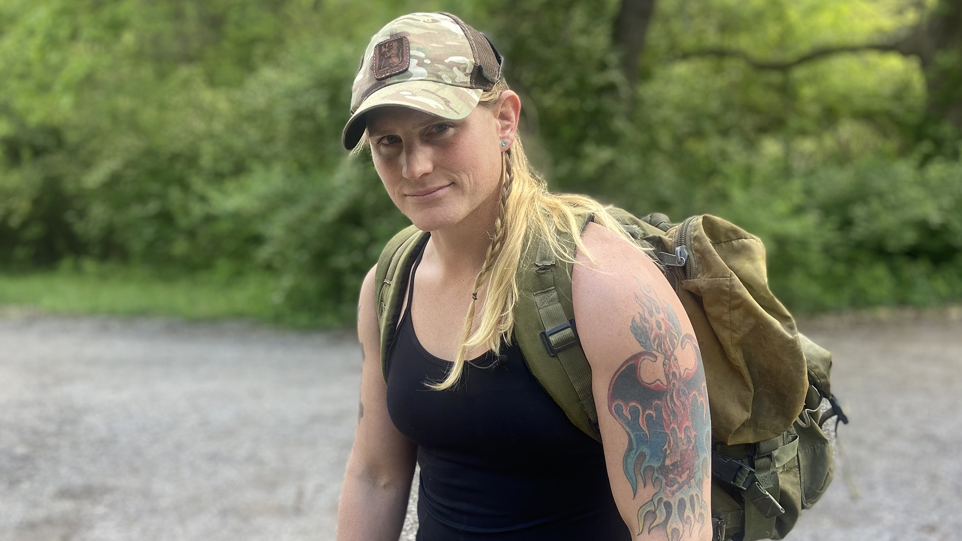 Major Kara Corcoran (Credit: Sophie Eastaugh/BBC)