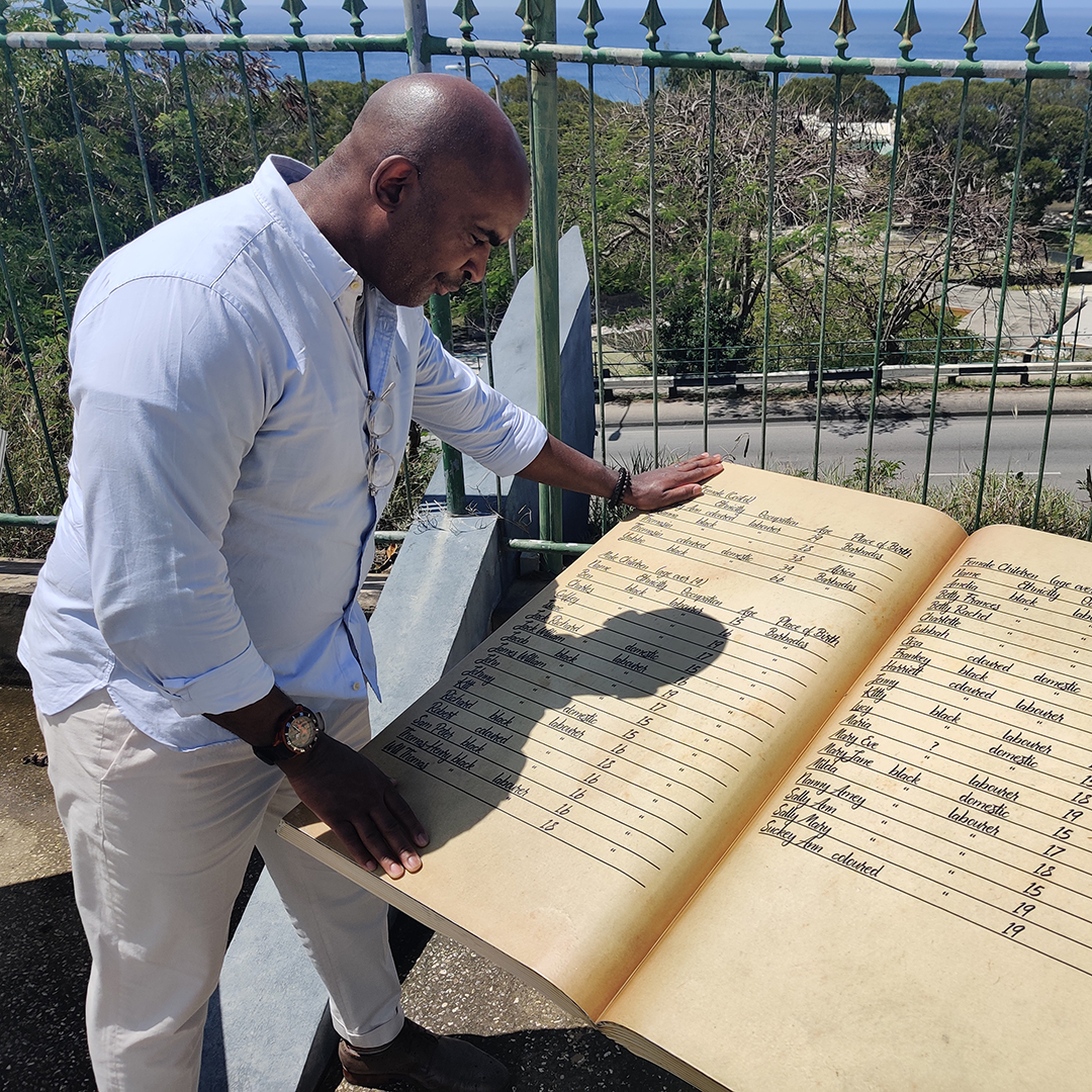 Robert Beckford in Barbados (Credit: BBC)