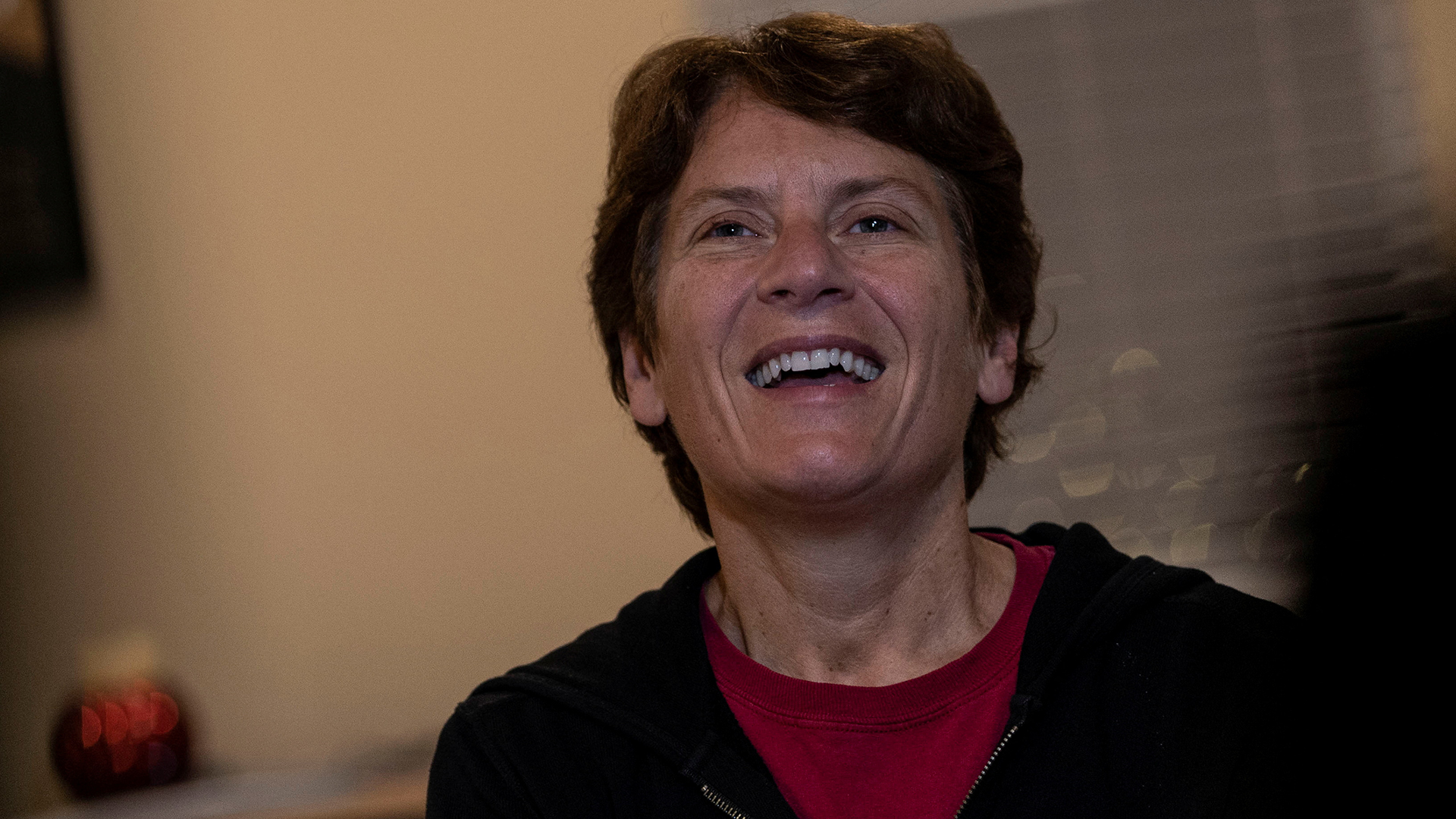 Carolyn Bertozzi, one of the winners of this year's Nobel Prize in Chemistry (Credit: Carlos Barria/Reuters)